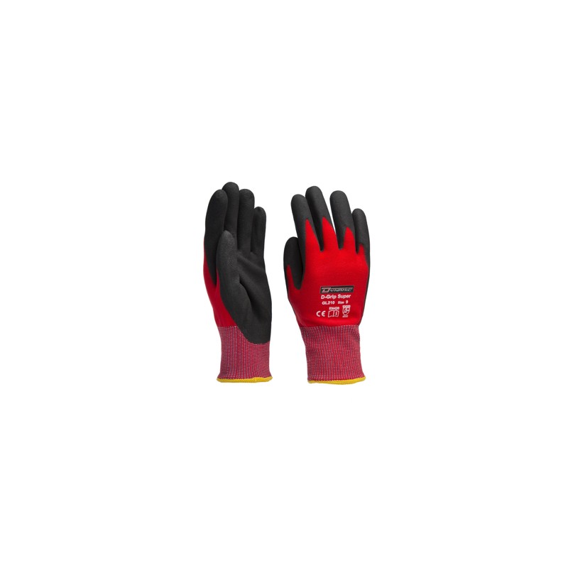 GL 210 D-GRIP SUPER NYLON/SPANDEX HANDSCHOEN MET NITRIL SCHUIM COATING